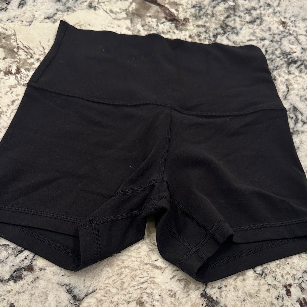 Black 4inch lululemon athletic shorts good condition like new